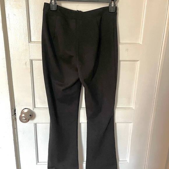 Petite High Wast Black Tailored Pants - Picture 2 of 3